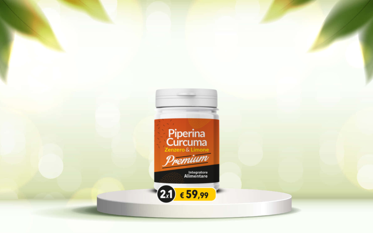 Prova Piperina e curcuma premium: detox naturale per regolarità e benessere